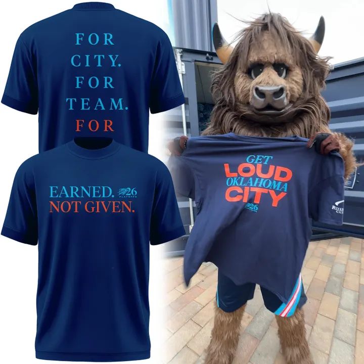 2026 Oklahoma City Thunder Playoffs Earned. Not Given. T-Shirt