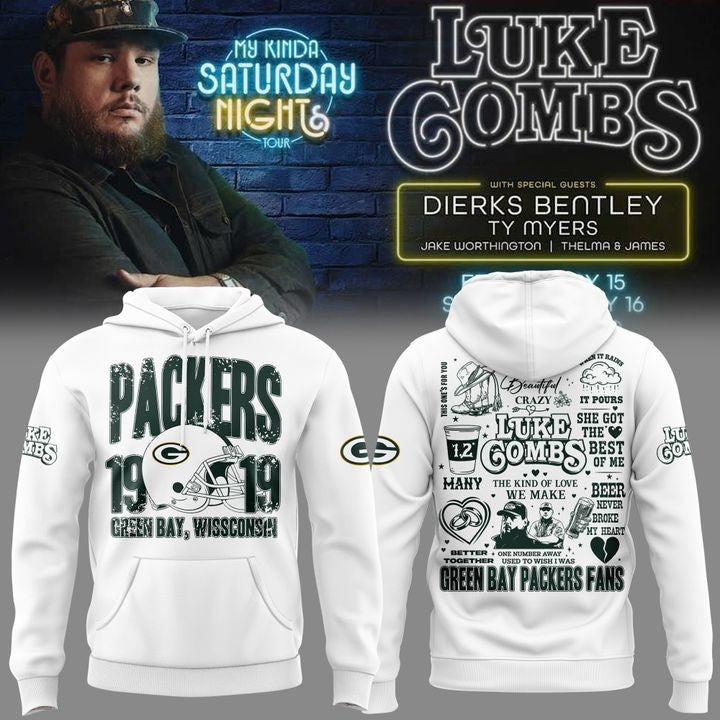 Luke Combs My Kinda Saturday Night Tour 2026 Lambeau Field Hoodie