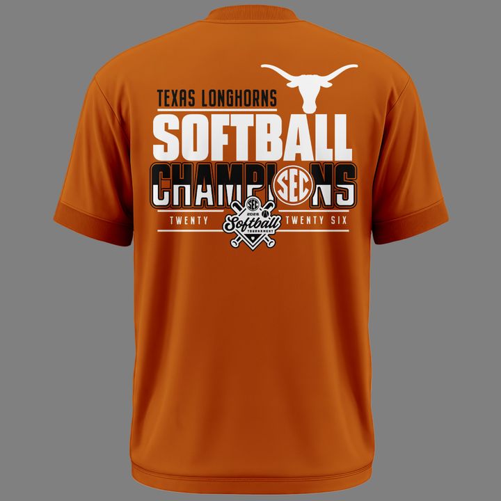 Special New Edition Texas Softball Champions Orange Tshirt 2026