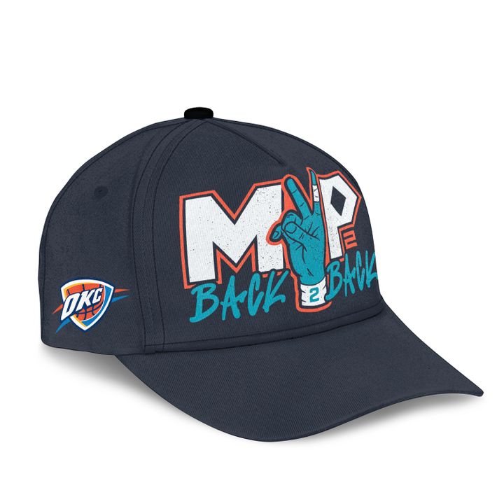 1. OKC Thunder 2026 MVP Back 2 Back Signature T-shirt