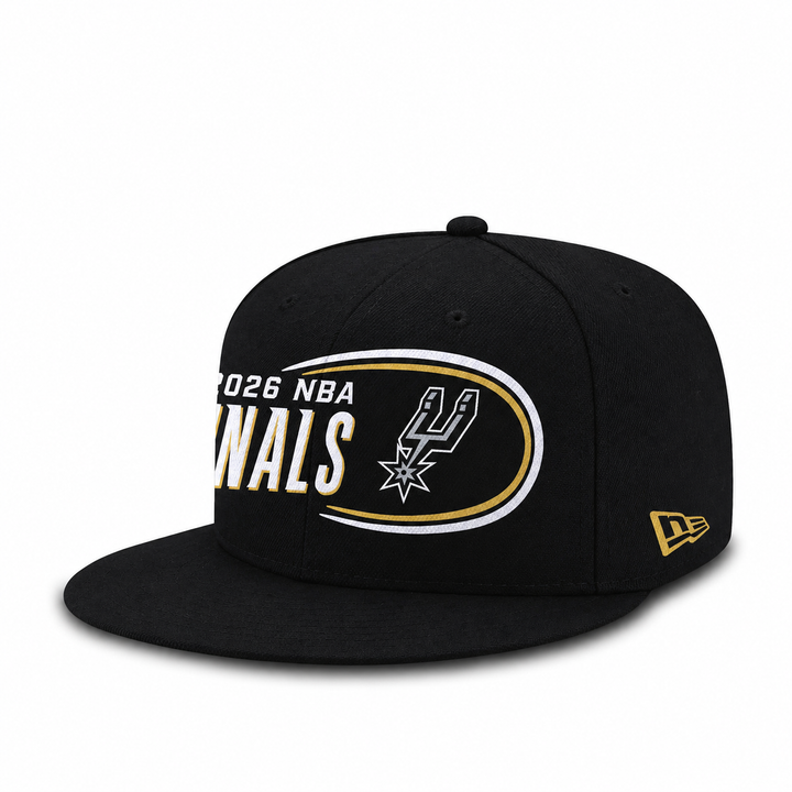 San Antonio Spurs New Era Black 2026 Western Conference Champions Locker Room 9FIFTY Snapback Hat