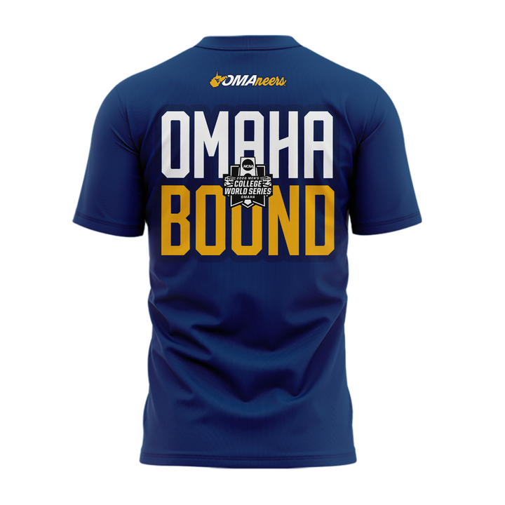 West Virginia Mountaineers 2026 NCAA Baseball Men's College World Series Omaneers T-Shirt