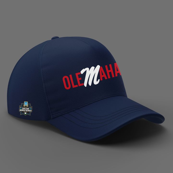 Limited Edition "Olemaha" Navy Sweat Ole Miss Baseball CWS2026