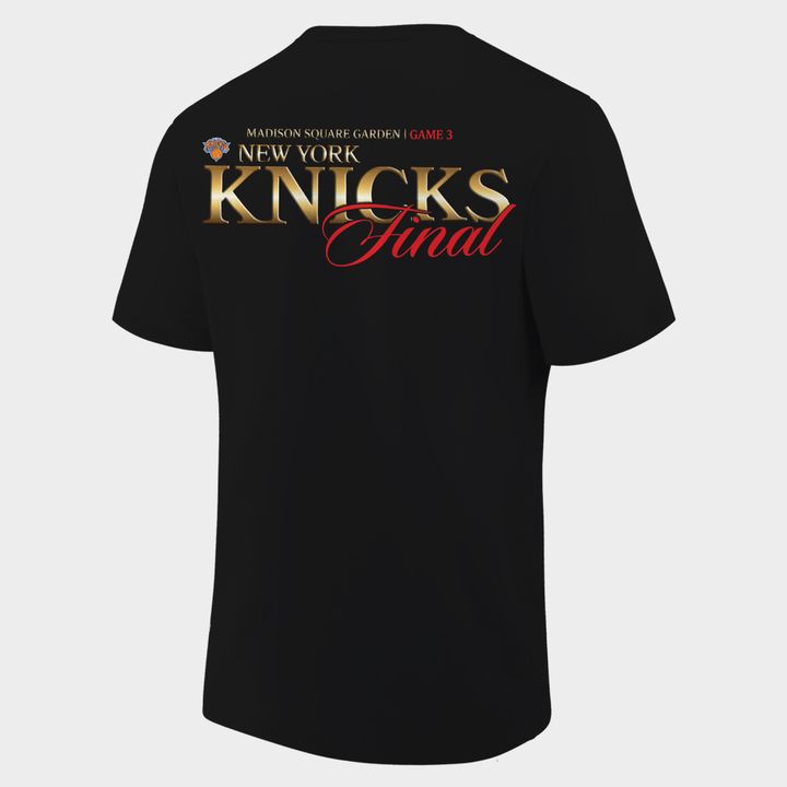 1. New York Knicks 2026 Finals Game 3 Black Tshirt