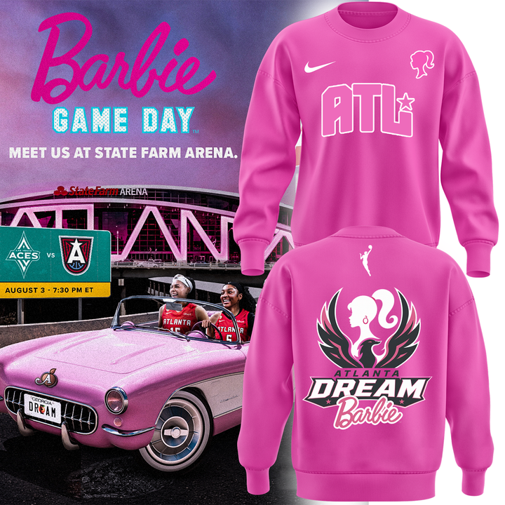 3. Barbie Game Day Atlanta Dream 2026 sweat
