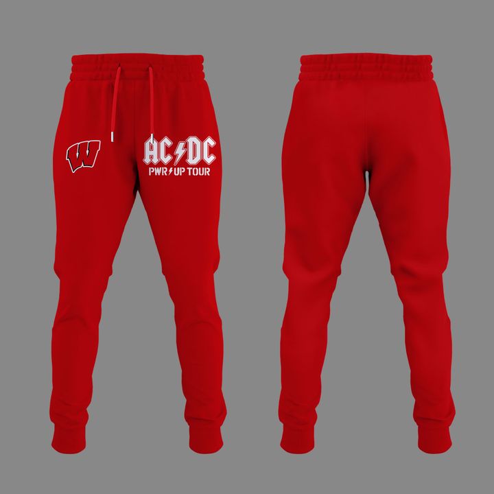 01. AC/DC x Wisconsin Badgers Football - Power Up Tour 2026 T-Shirt