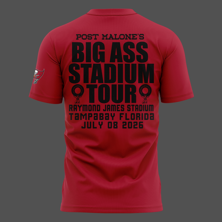 Exclusive Post Malone x Tampa Bay Buccaneers Red Tshirt 2026
