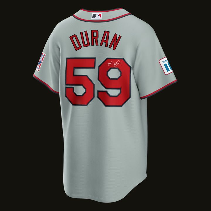 Jhoan Duran Philadelphia Phillies 2026 Field of Dreams Stadium Jersey - Gray - Signature