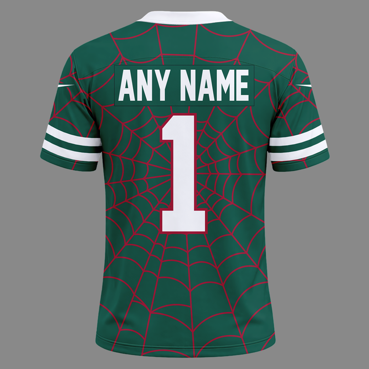 Limited Edition New York Jets x Spider-Man Football Jersey 2026