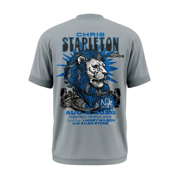 Chris Stapleton Show Tshirt- Detroit, MI - 08/08/2026