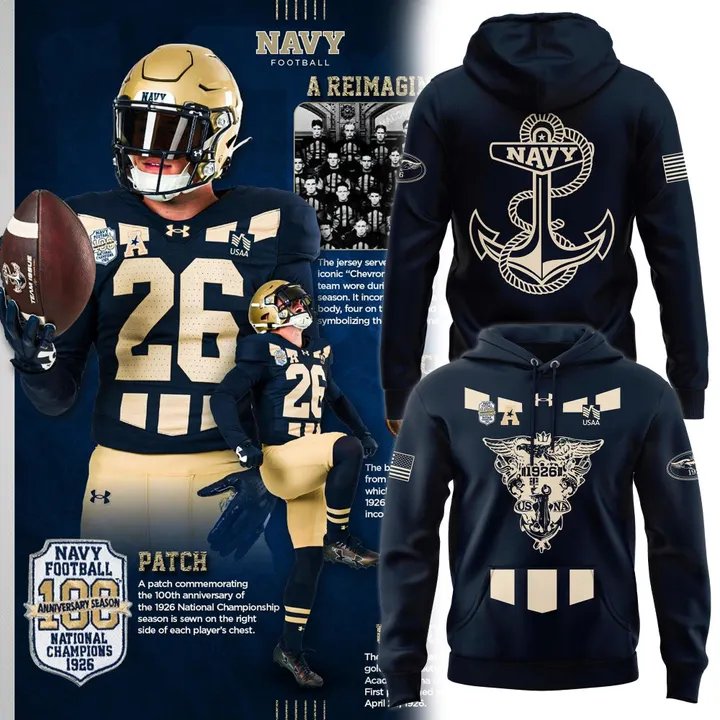 100th Anniversary of Navy Football’s 1926 National Championship Limited Hoodie