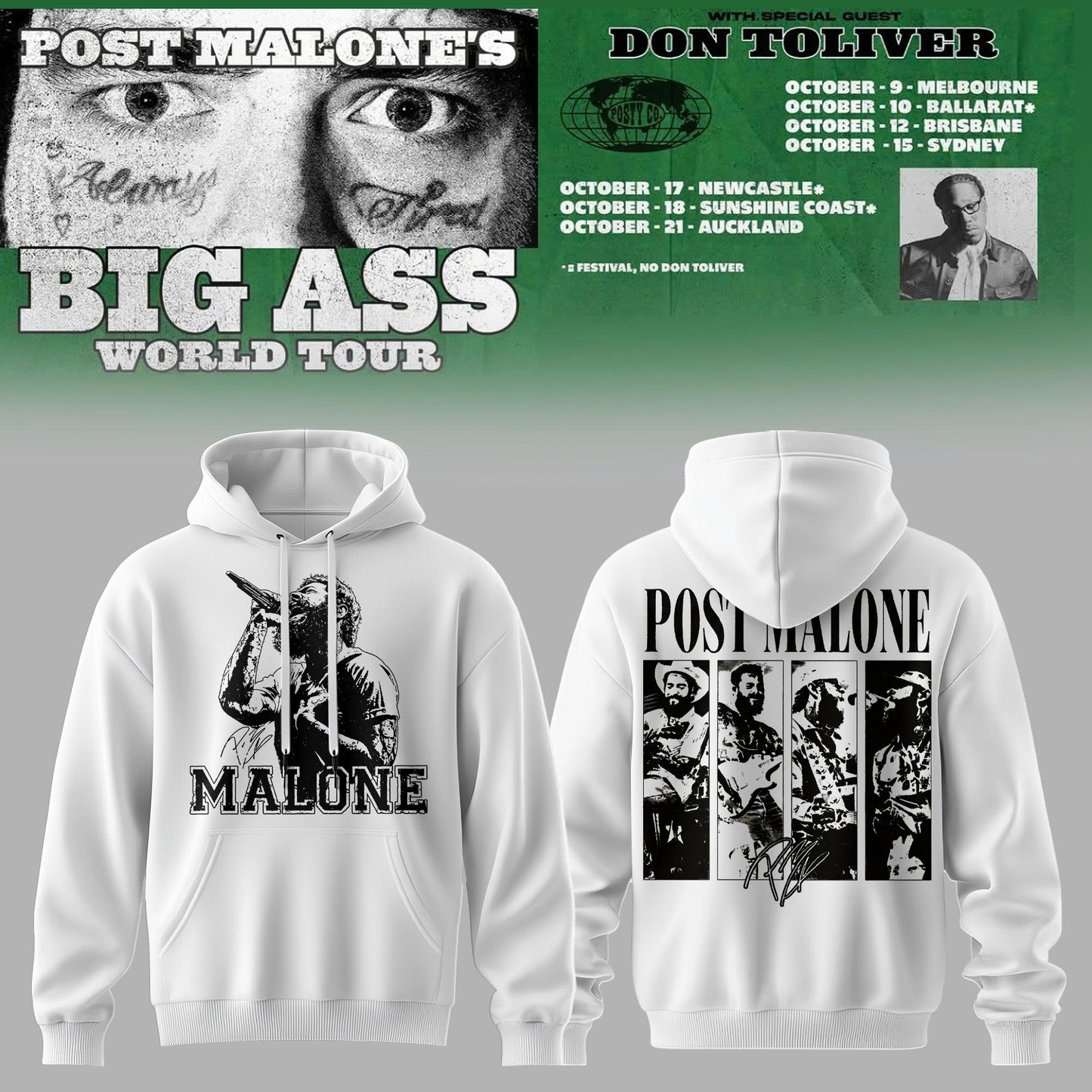 White Static Vintage Hoodie