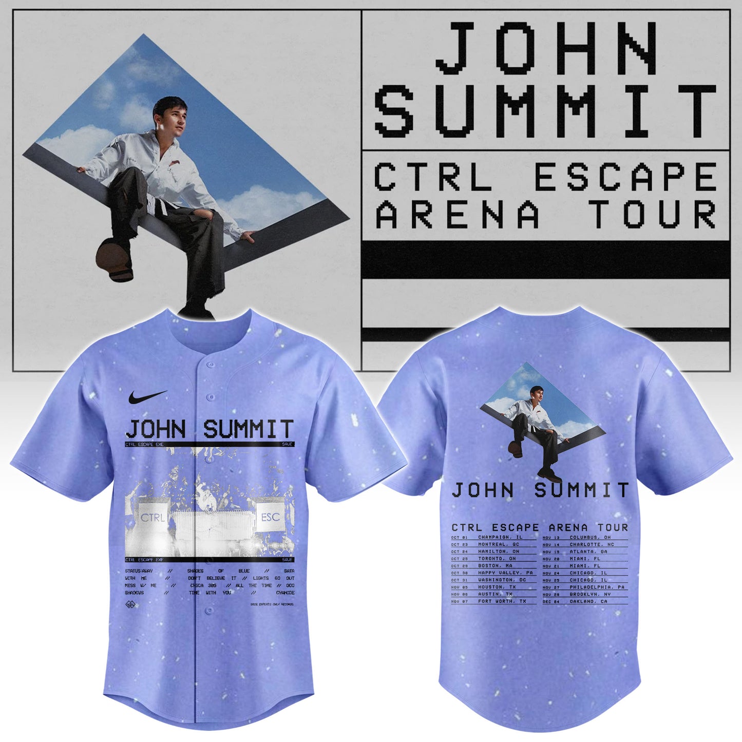 .CTRL Escape Arena Tour Jersey Celestial Blue Edition