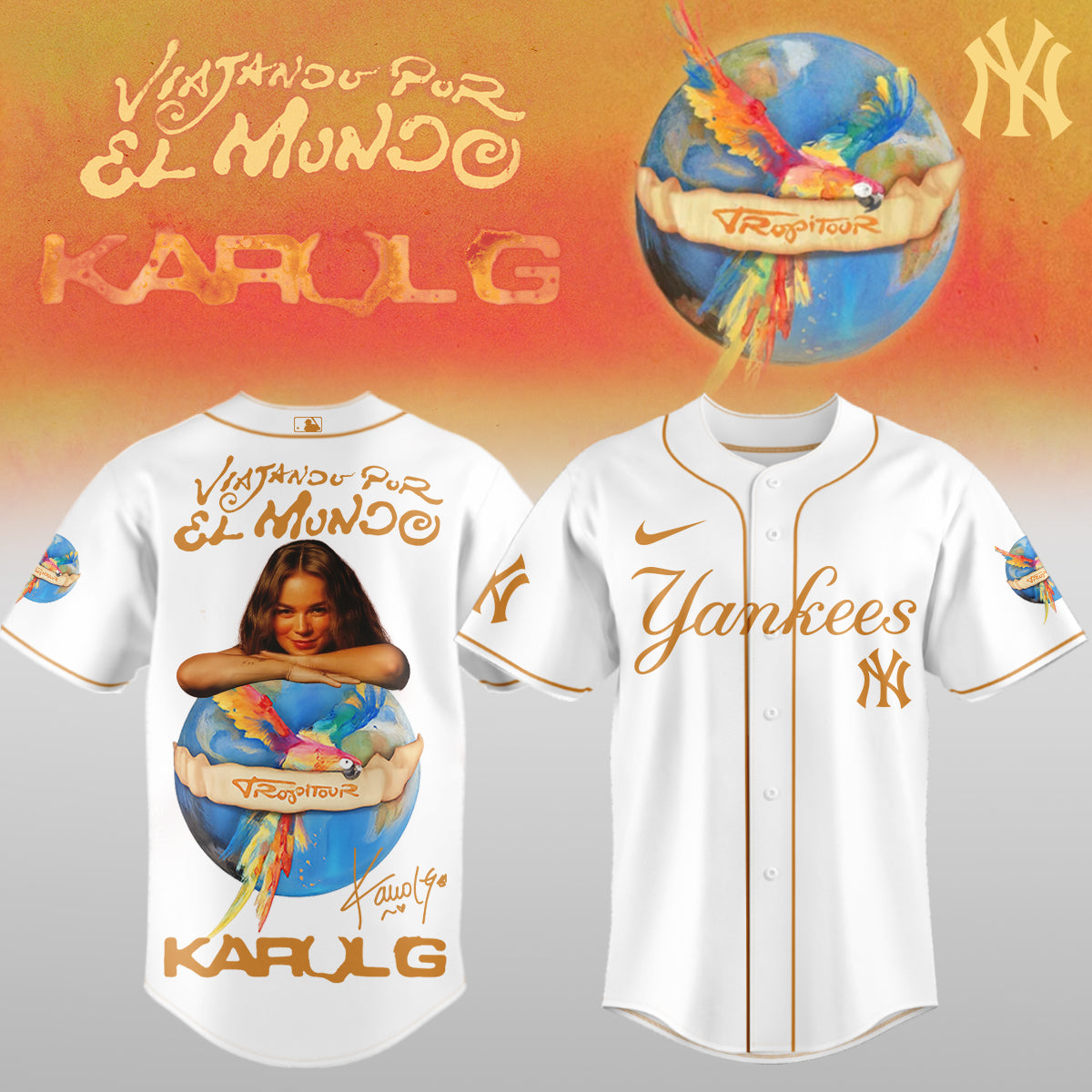 .Baseball x Karol G – Nos Vamos de Tour JERSEY(All Team)