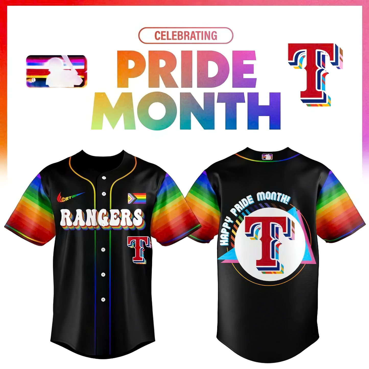 Celebrate Pride Month 2026 Edition Black Jersey