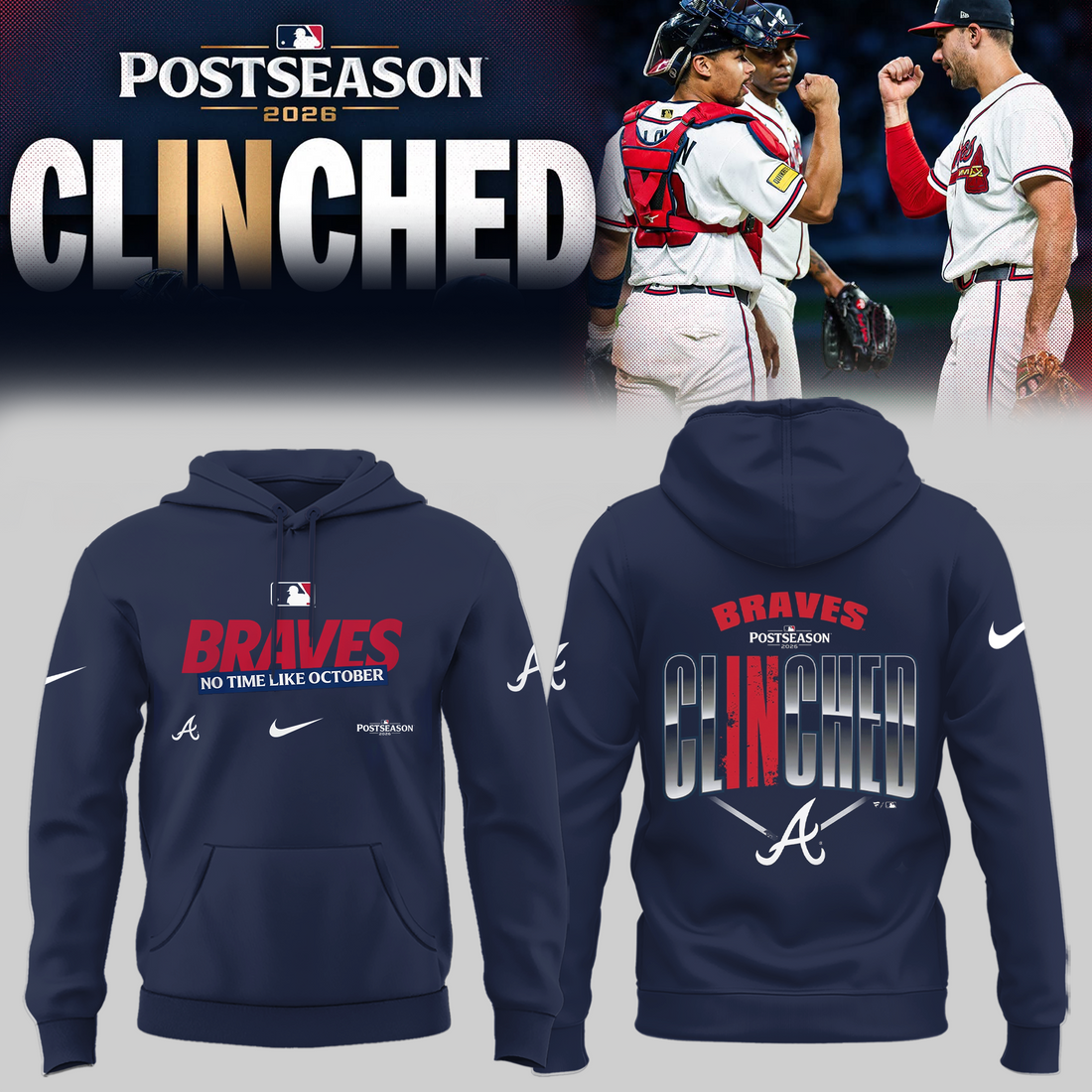 Limited Edition Postseason 2026 Clinched Hoodie