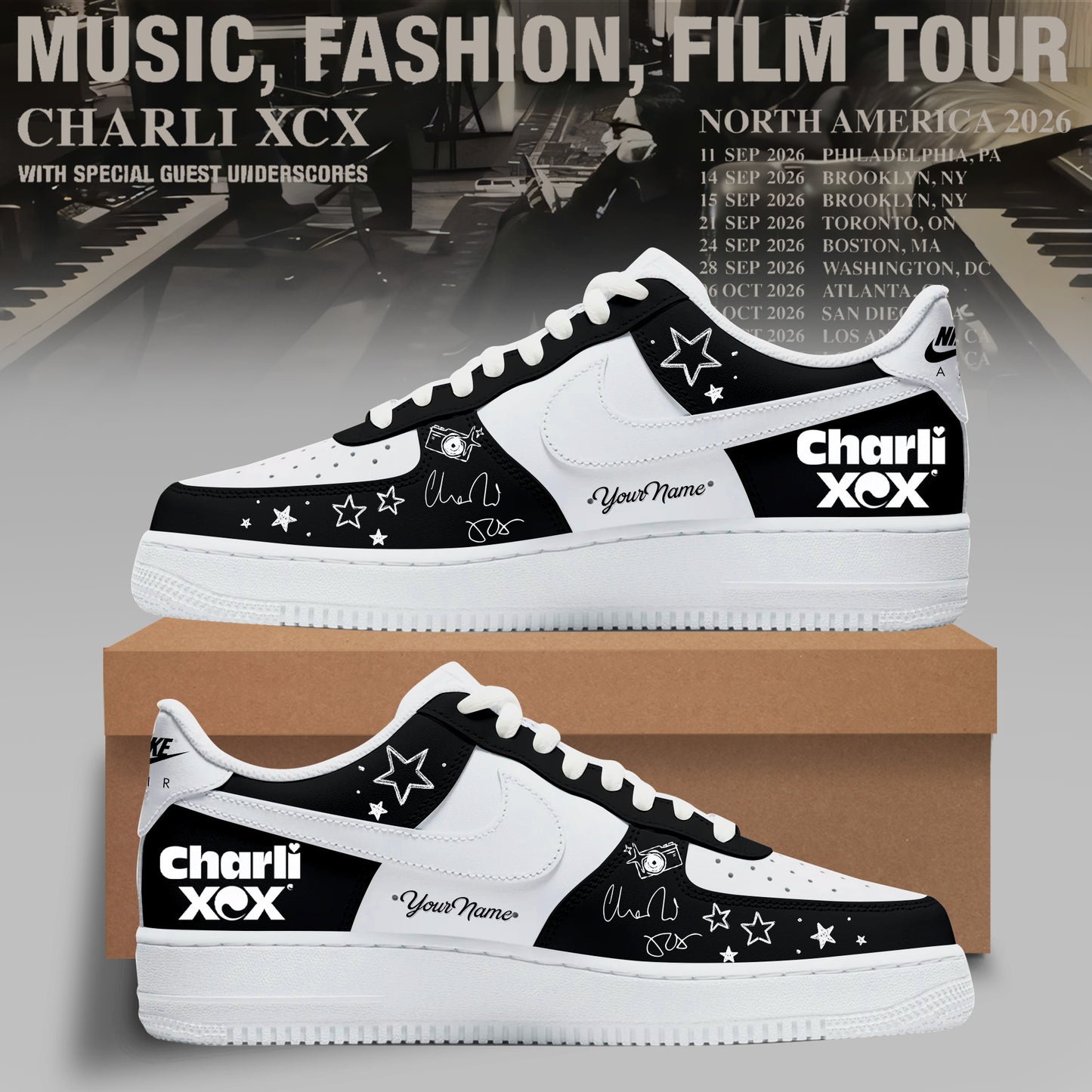CHARLI XCX “MUSIC, FASHION, FILM” TOUR SNEAKER IS HERE
