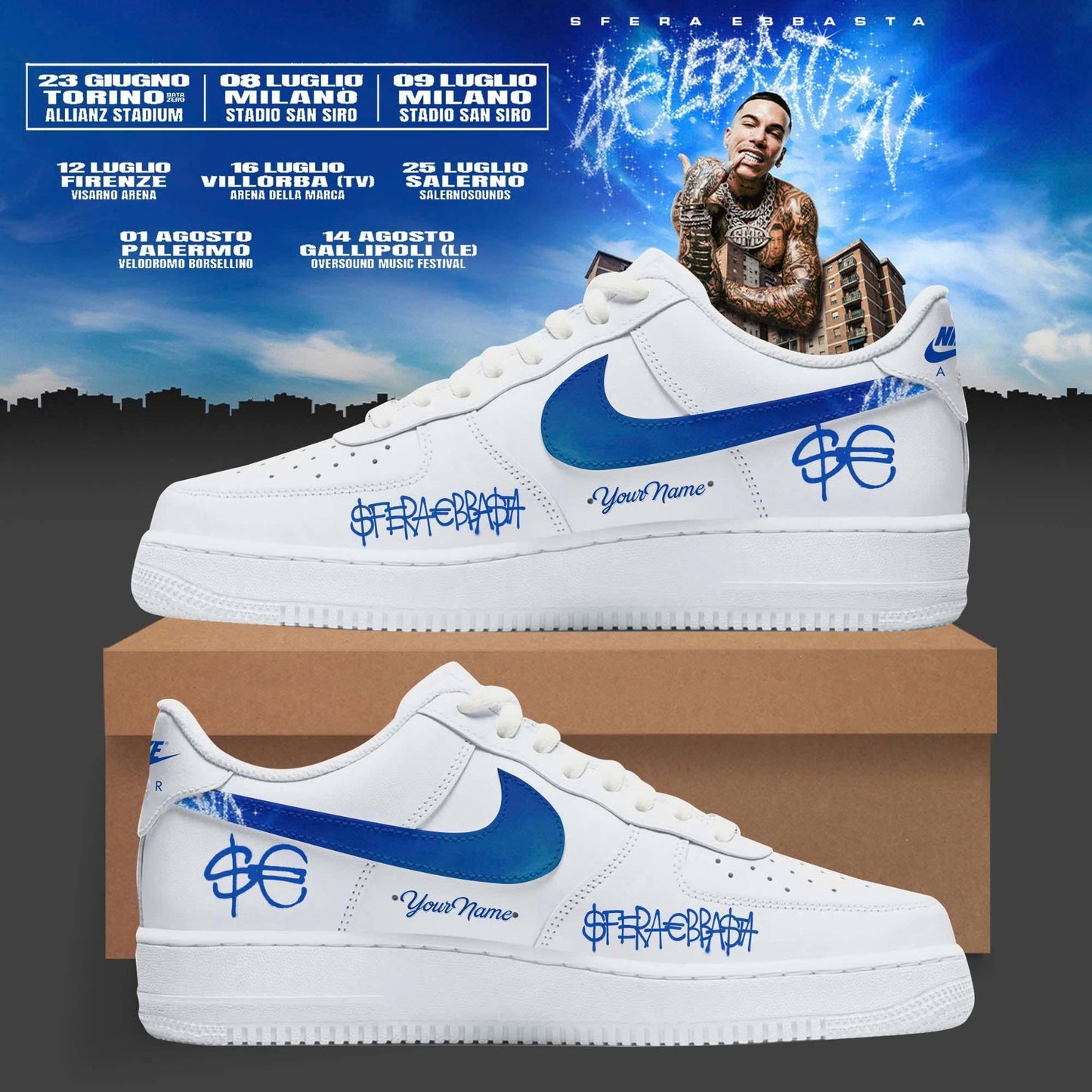.Sfera Ebbasta Tour 2026 Limited AF1