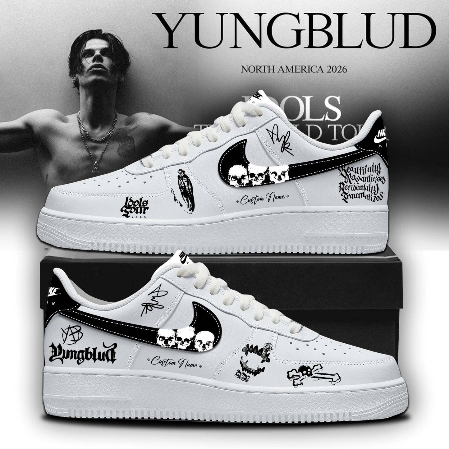 _YBD Idols The World Tour 2026 Limited Edition AF1 Sneakers