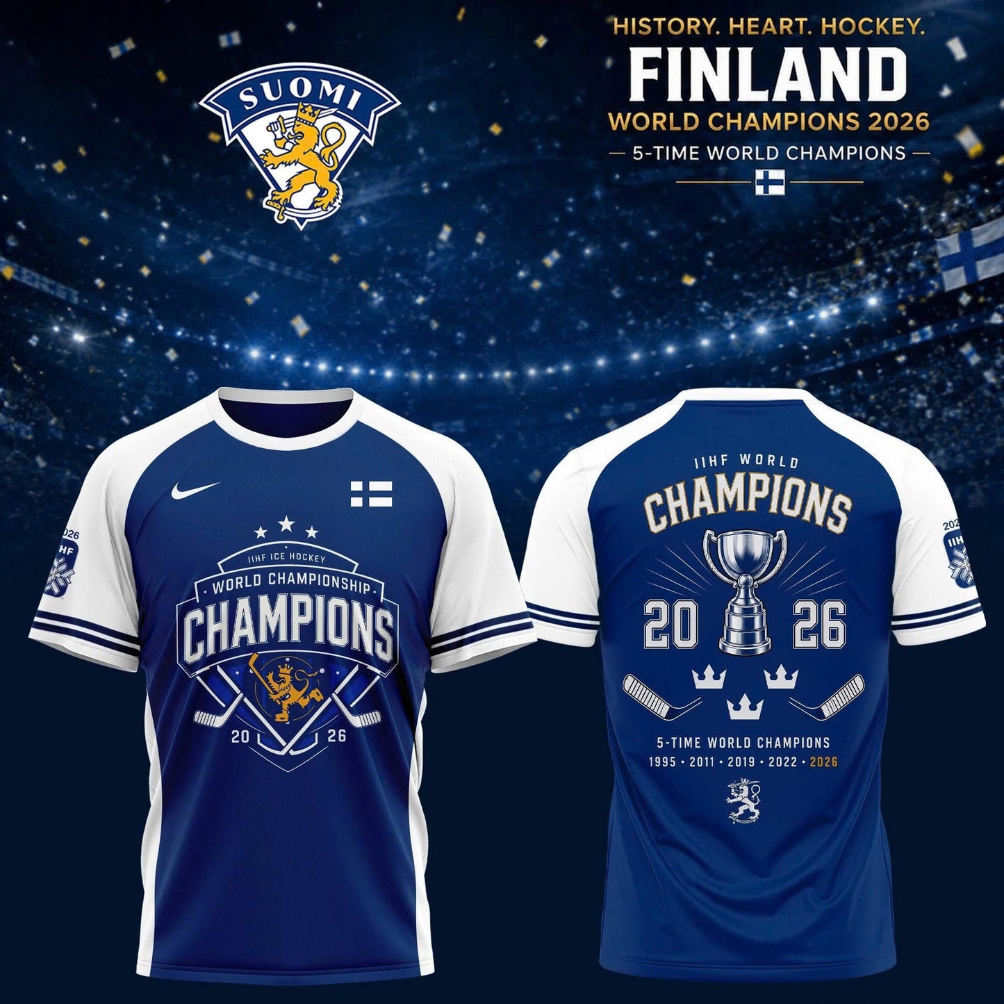 .Finland Hockey World Champions 2026 🇫🇮🏆