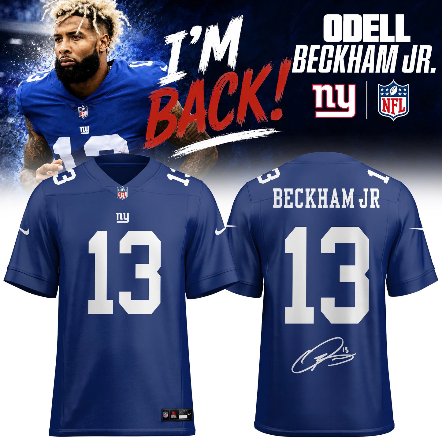 _ NY Odell Beckham Jr. 13 Limited Edition Jersey