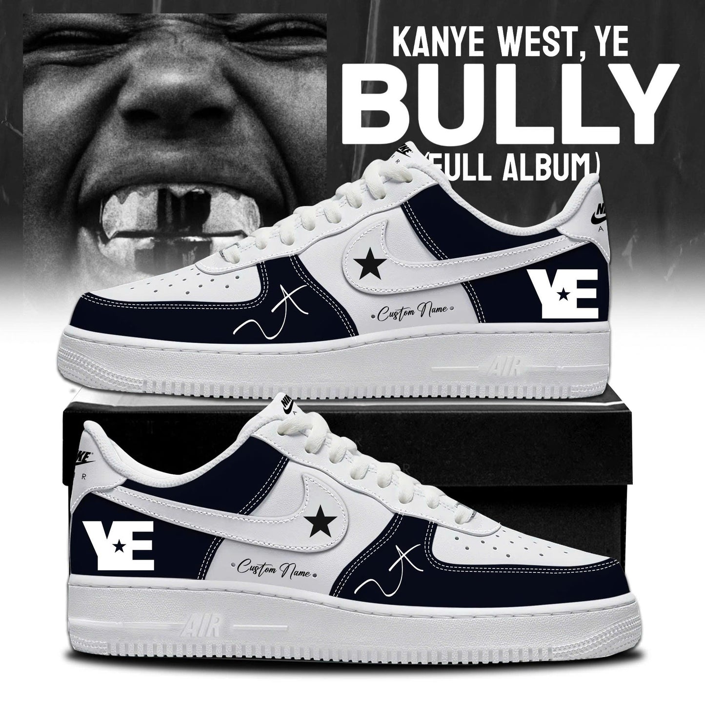 Ye 2026 Signature Limited Edition AF1 Sneakers