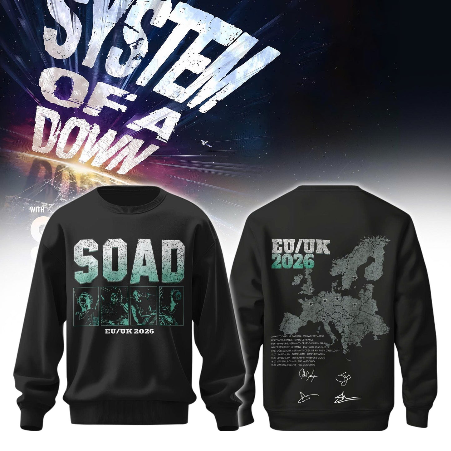 S.O.A.D – Tour 2026 Limited Edition Sweatshirt