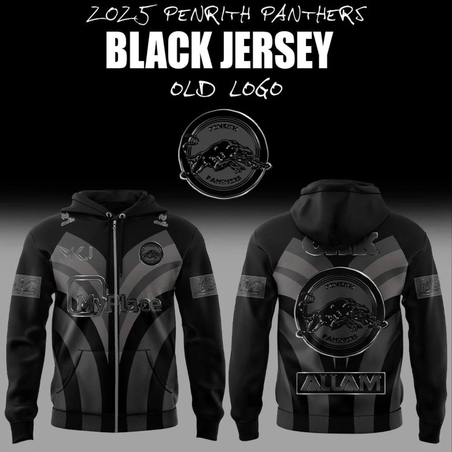 Limited Edition Panthers Back In Black Zip Hoodie