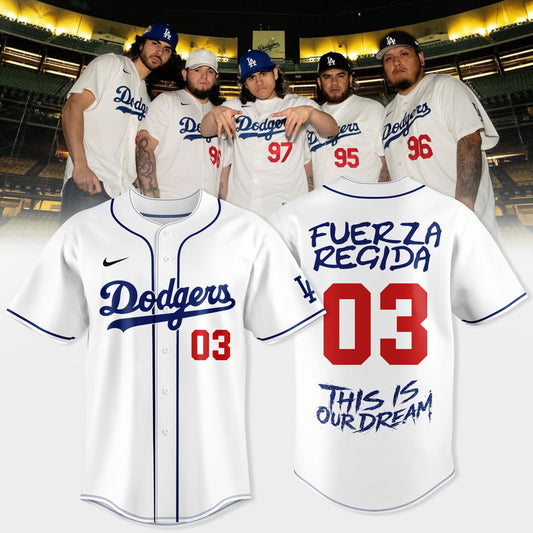 _LA Dreams x Fuerza Regida — Dodgers Style Jersey
