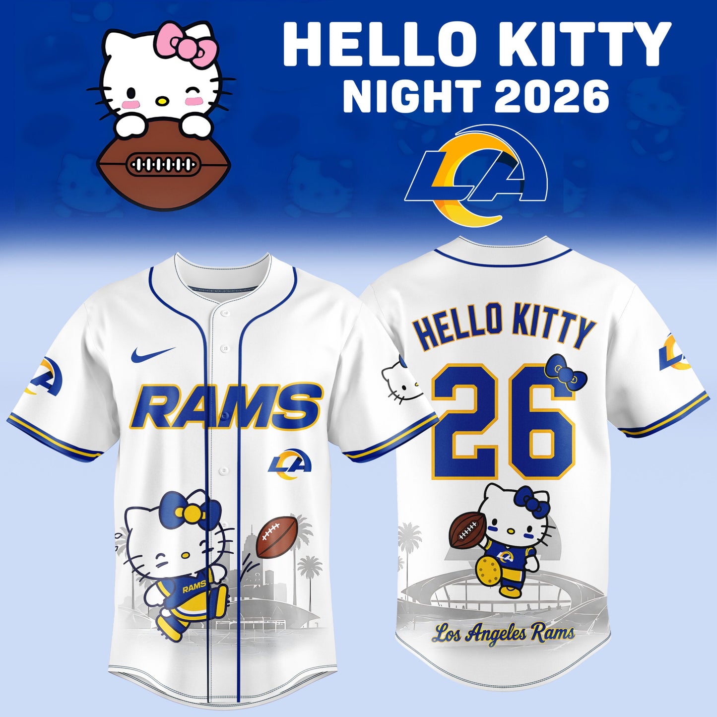 LA Rms x Hello Kitty Night 2026 Premium Graphic T-Shirt