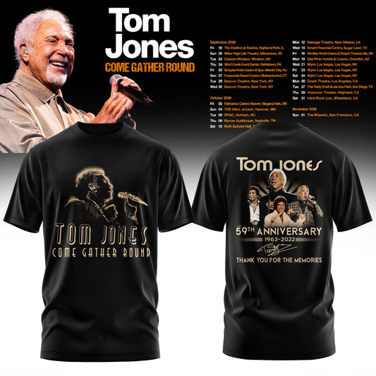 TOM JONES – COME GATHER ROUND COLLECTION TEE