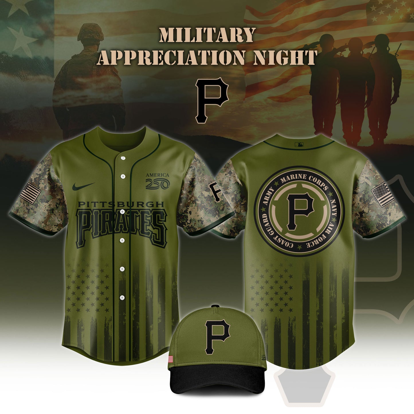 _All Team x Army Military Appreciation 250 America Jersey Limited Edition 2026