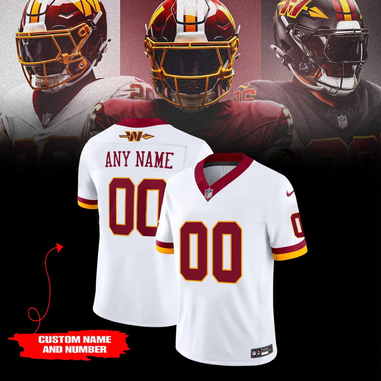 Limited Edition W.Commanders Franchise Focus Club Football Jersey
