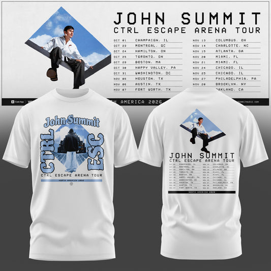 John Summit – CTRL ESCAPE Arena Tour 2026 Tshirt Are Here