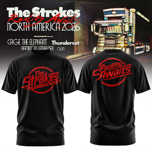 _ The Strokes – Reality Awaits Tour 2026 Edition Tee