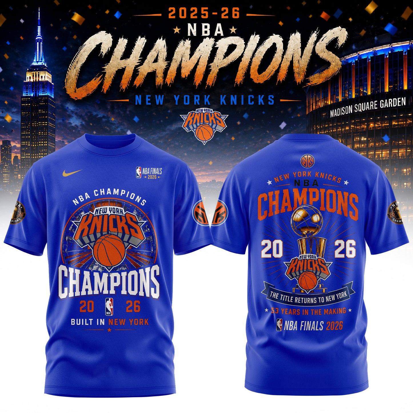 _ New York Knick 2026 Champions Tshirt