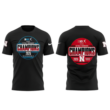 Nebraska Huskers Softball Tournament Champions shirt