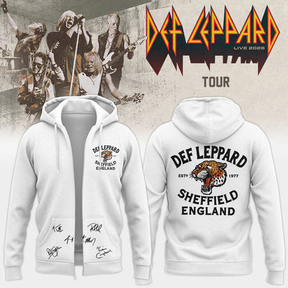 ..Def Leppard Live 2026 Limited Edition Signature – Zip Hoodie