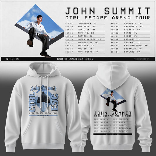 _John Summit – CTRL ESCAPE Arena Tour 2026 Hoodie Are Here