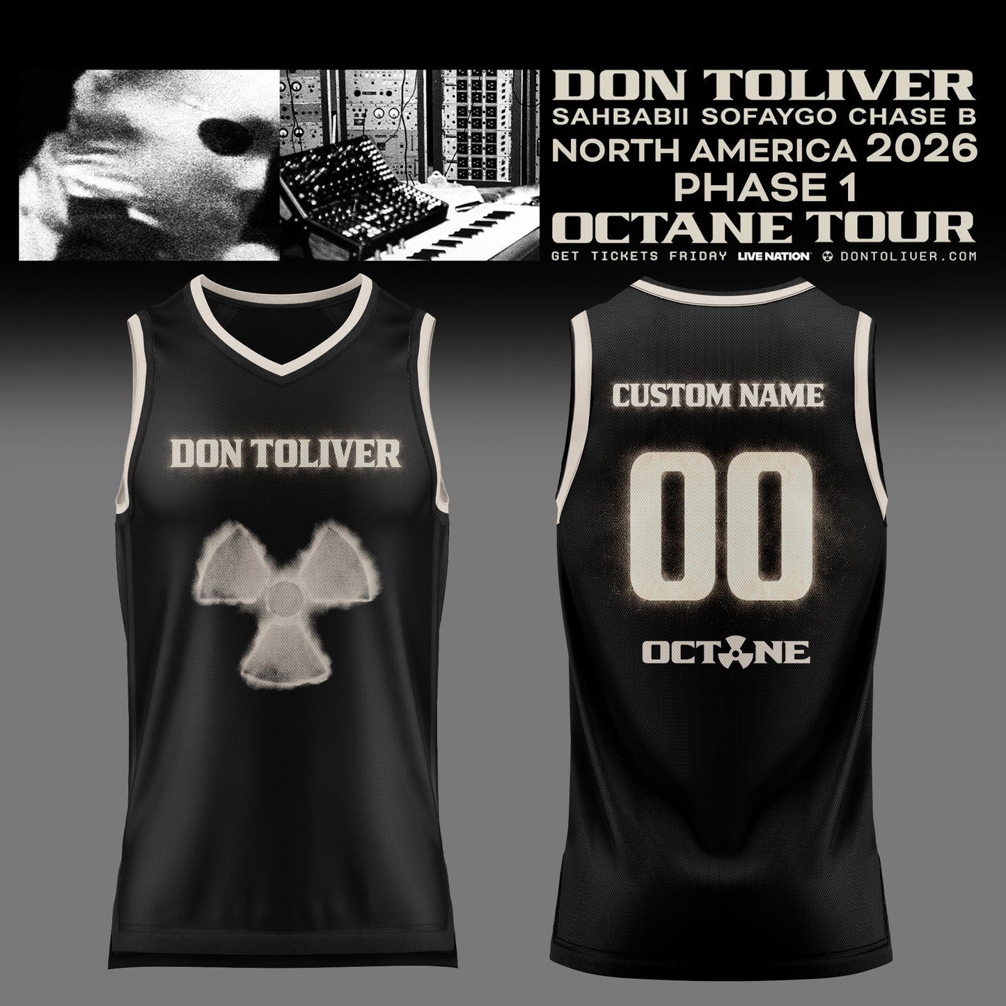 Don Toliver: Octane Tour Customize Basketball Jersey