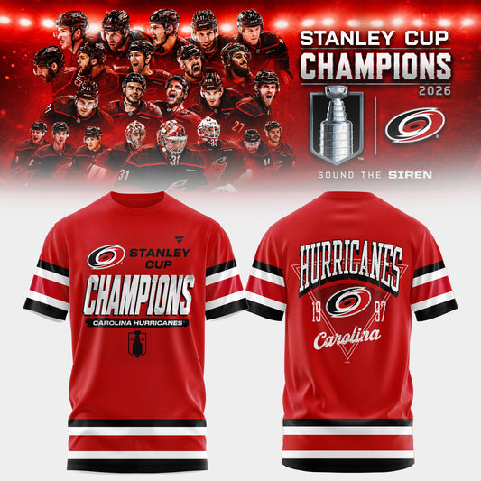 CANIACS 2026 Stanley Cup Champions Red Tshirt