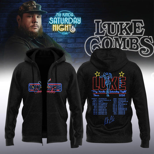 LC ”My Kinda Saturday Night Tour 2026” Limited Edition Signature – Zip Hoodie