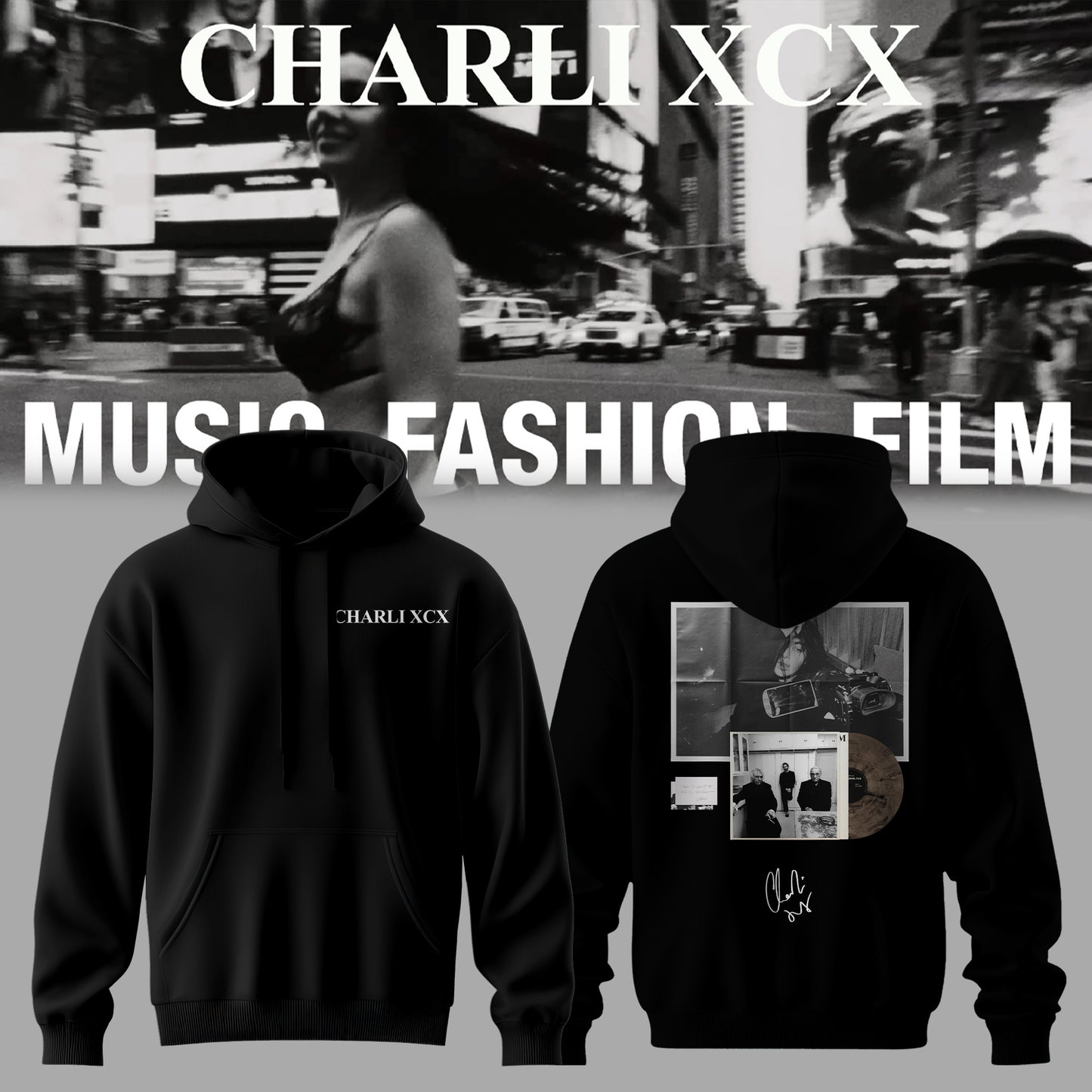,Charli_XCX “Album Music, Fashion, Film ” – Hoodie