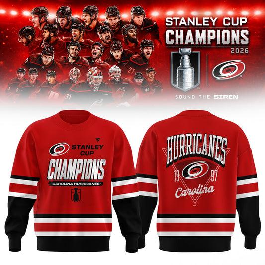 CANIACS 2026 Stanley Cup Champions Red Sweatshirt