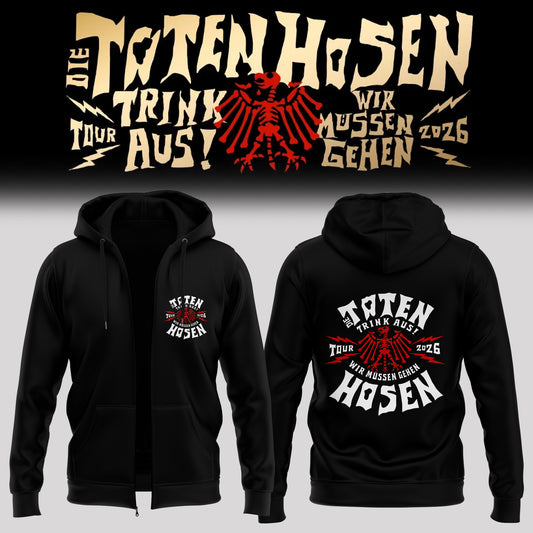Die Toten Hosen: Trink Aus! Wir Müssen Gehen – Tour 2026 Limitiertes ZipHoodie