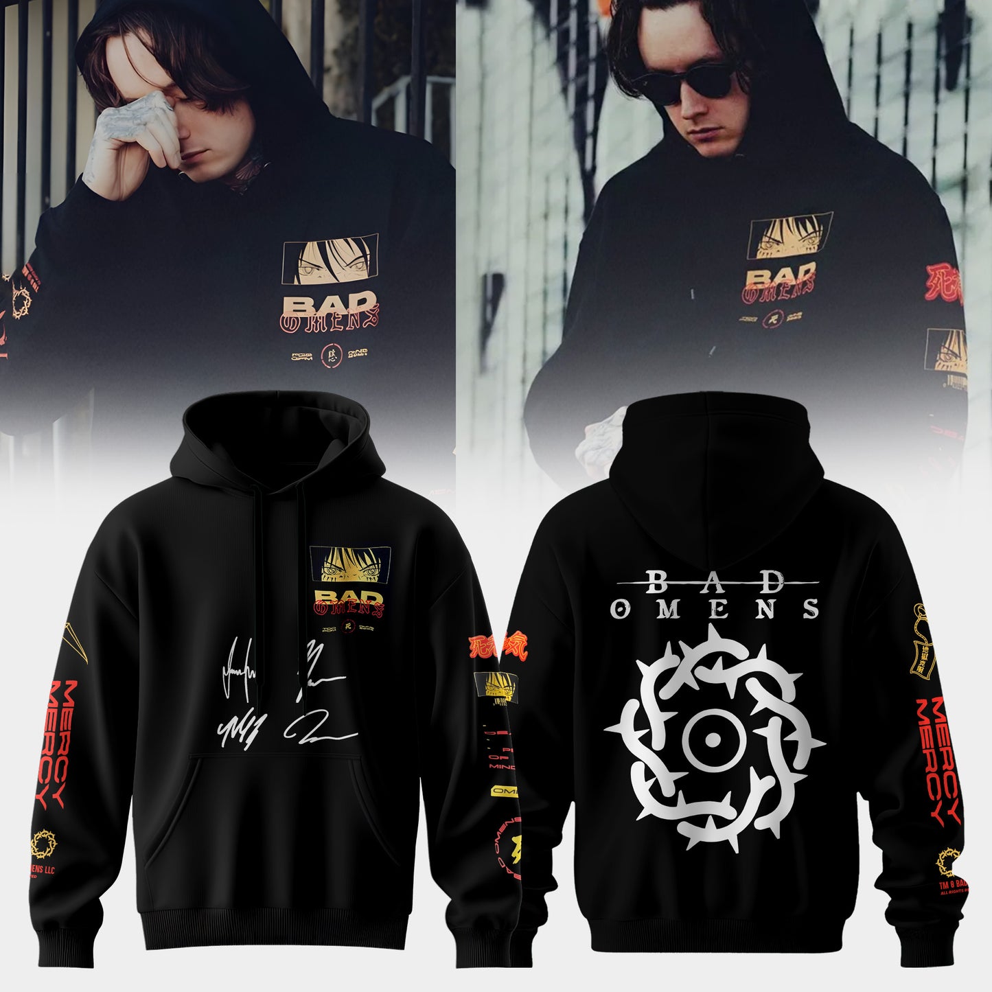 .Bad Omens Do You Feel Love Tour Hoodie