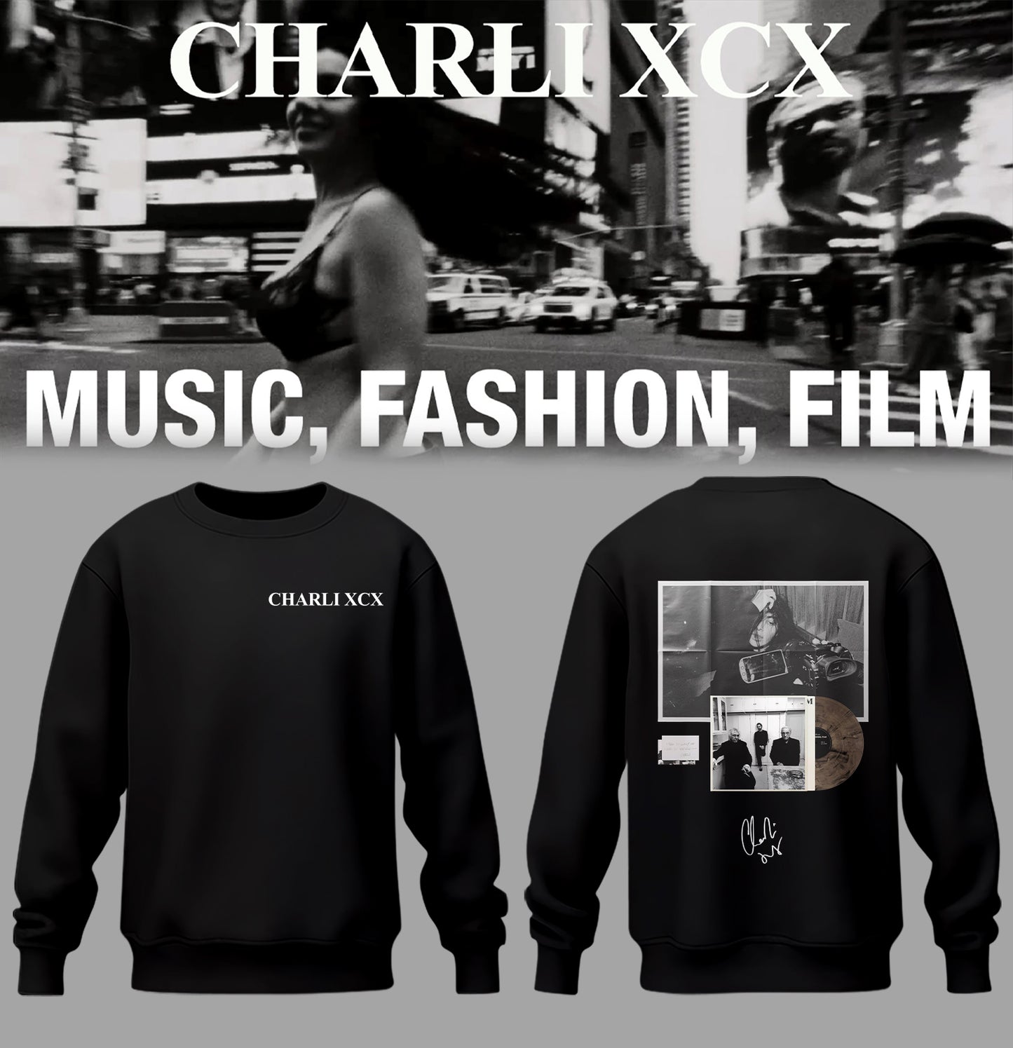 Charli_XCX “Album Music, Fashion, Film ” – Sweatshirt