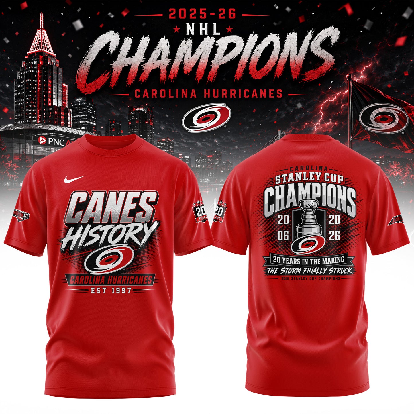 Champions CANIACS 2026 Stanley Cup Edition Tee