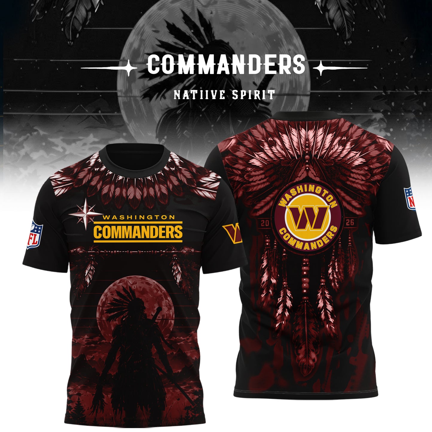 Limited Editon Washington Commanders Native Spirit Heritage 2026 Shirt