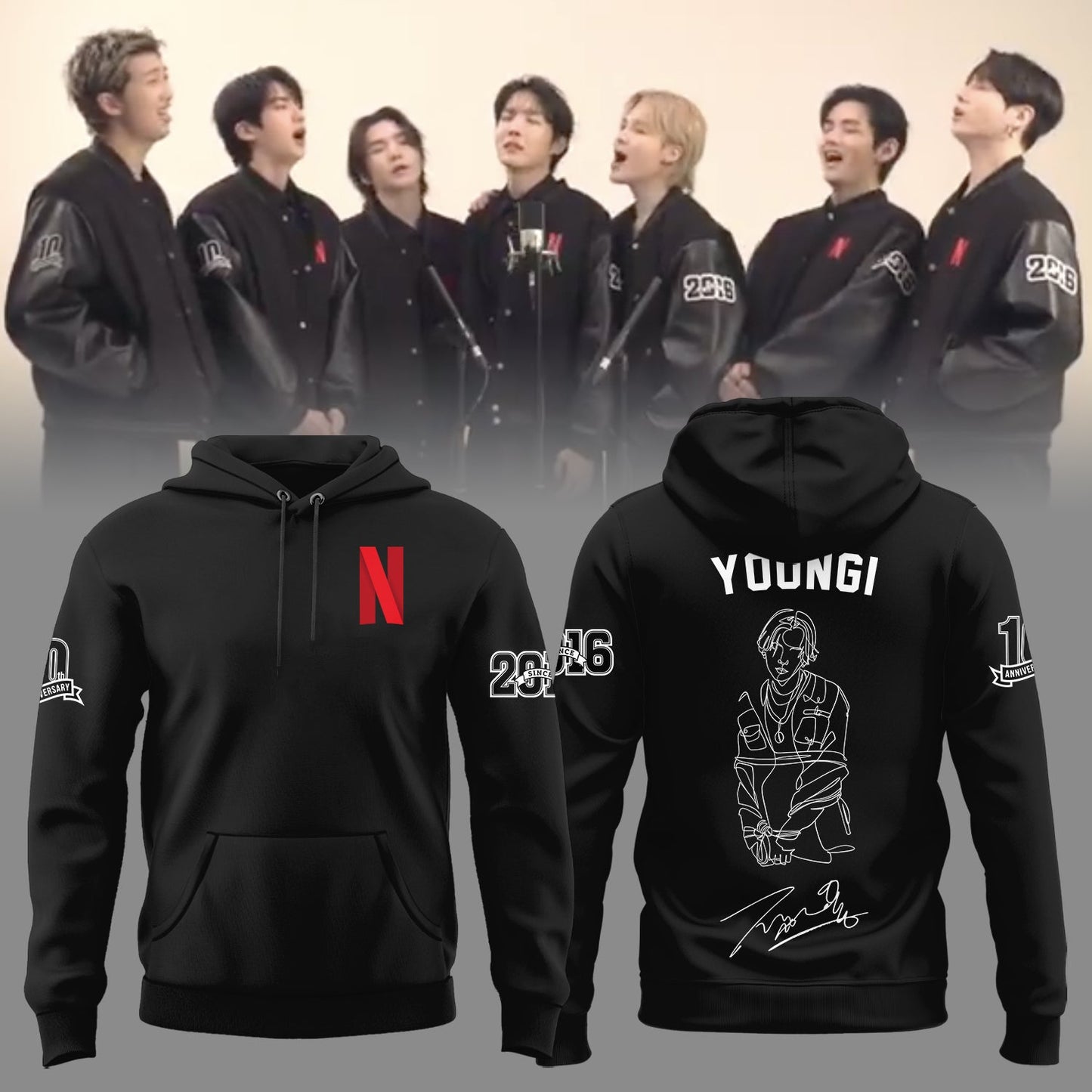 Yoongi 10th Anniversary Limited Edition Hoodie